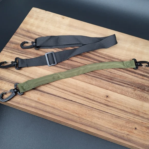 Nylon Army Green Bucket Crossbody Bag, 2 Straps Included, 10×12×5, NWOT - Picture 10 of 10